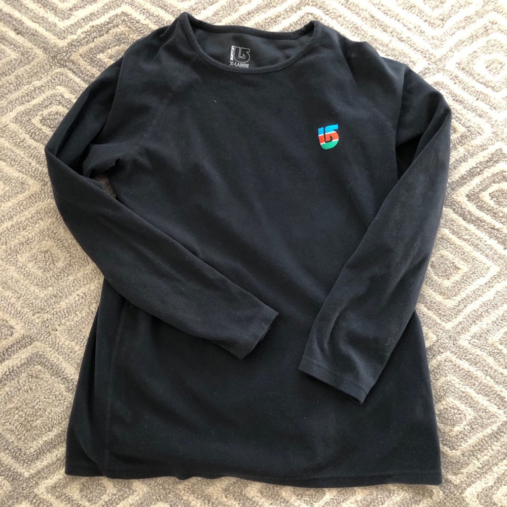 SKI SEASON!  Burton fleece layer- ski/snowboard Black Youth XL